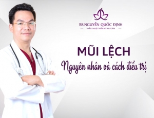 Mũi lệch: Nguyên nhân và cách điều trị- Bác sĩ Nguyễn Quốc Định